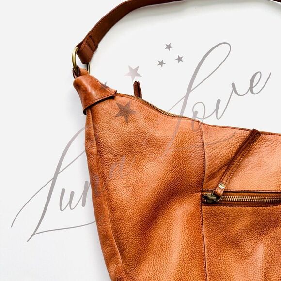 FREE PEOPLE West Side Studded Sling / Shoulder Bag In Cognac NWT - Picture 12 of 14